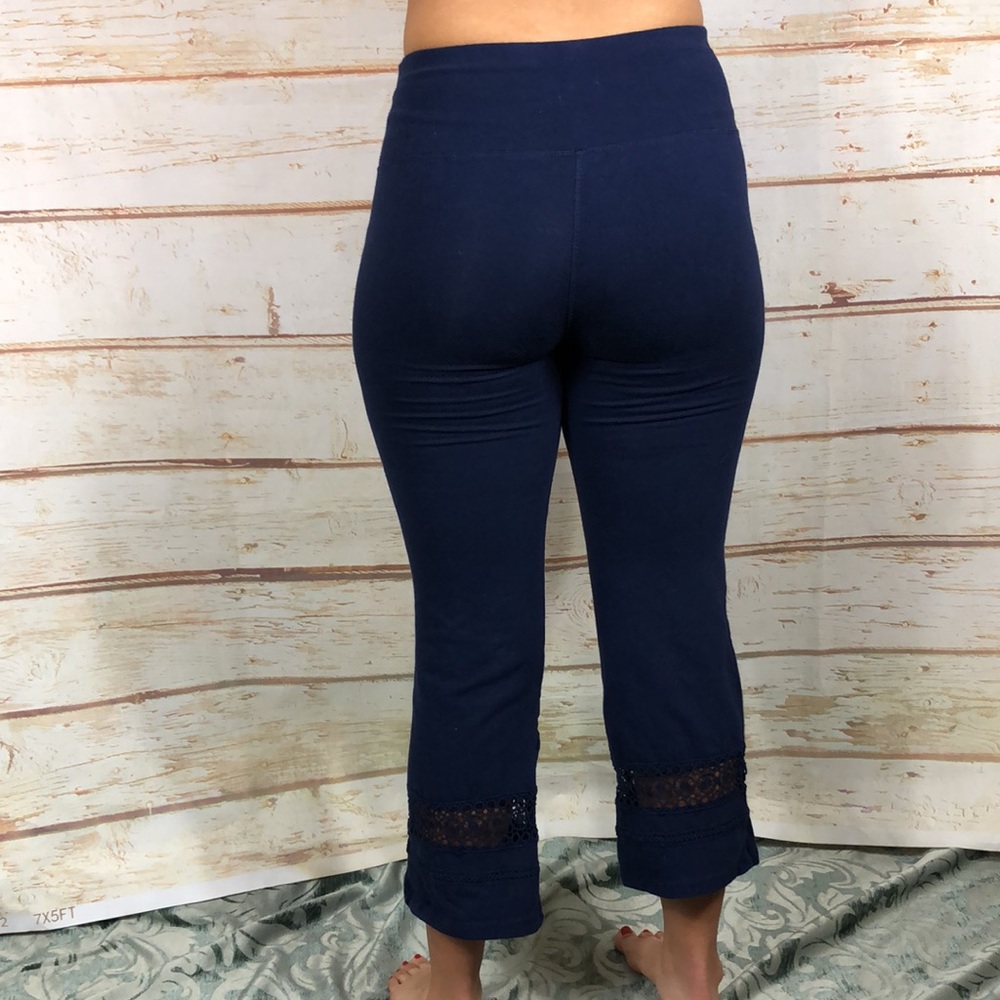 D5 - French Laundry High Waisted Navy Leggings  Size M - Picture 3 of 5